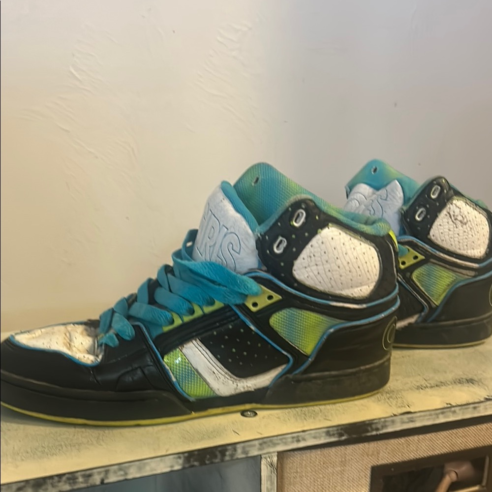 Colorful High-Top Sneakers